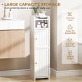 thumbnail image 2 of Mueble de baño BEWISHOME blanco pequeño con estantes ajustables, 2 of 9