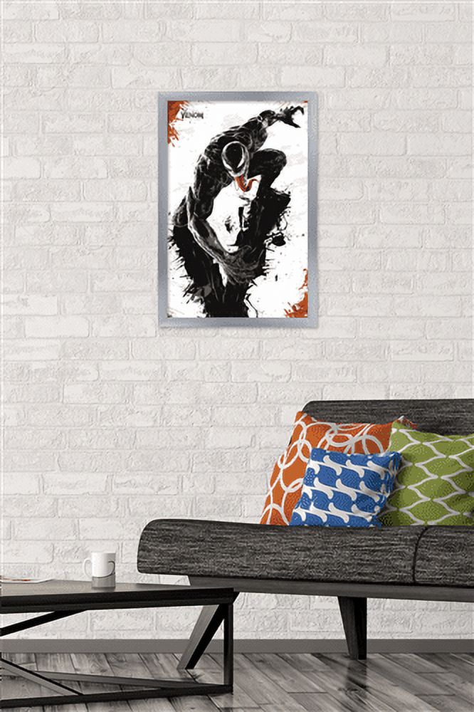 Marvel Venom: Let There be Carnage - V Wall Poster, 14.725" x 22.375", Framed