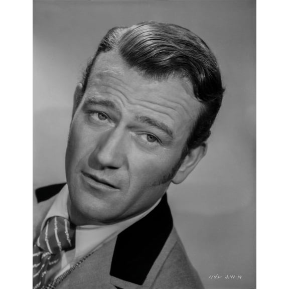 John Wayne portrait tie and suit Photo Print (24 x 30)