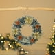 thumbnail image 4 of Herunwer Christmas Wreath with Flocked Pine, Red Poinsettias, Gold Stars, Natural Pine Cones, Holiday Door Decorations, 4 of 6