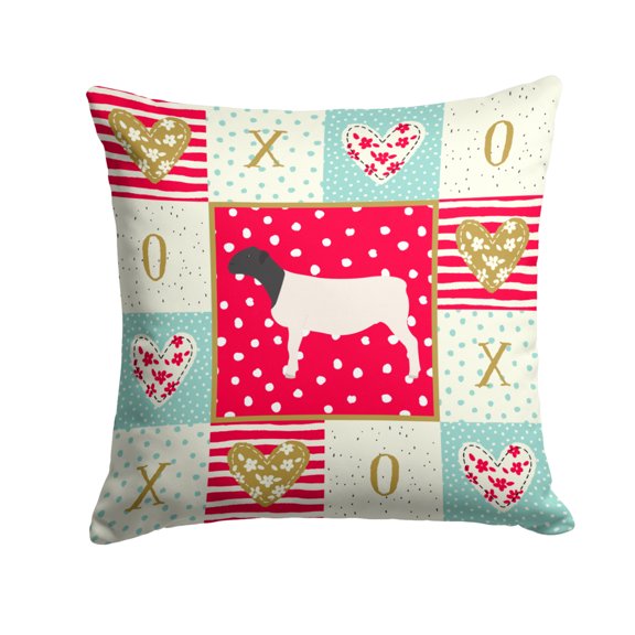 Dorper Sheep Love Fabric Decorative Pillow