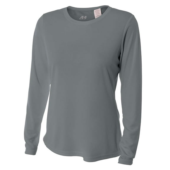 A4 Women's Long Sleeve Cooling Performance Crew Shirt - NW3002