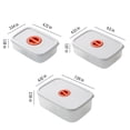 thumbnail image 3 of XYAIYT 3PCS Bento Lunchbox Set for Kids Adults Meal Prep Container with Transparent Cover Freezer Dishwasher Safe Food Storage Reusable Lunch Box for Work School Travel 10.14oz 23.67oz 33.81oz, 3 of 8
