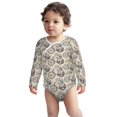 thumbnail image 2 of Xecao Compass And Mountains In Bicycle Wheels Print Baby unisex-baby Cotton Long-sleeve Bodysuits-18 Months, 2 of 6