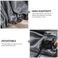 thumbnail image 4 of EeaseCA Adjustable Shower Caps Satin Double Layers Bathing Shower Night Sleep Caps, 4 of 8