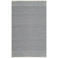 thumbnail image 3 of SAFAVIEH Montauk Nazca Geometric Cotton Area Rug, Ivory/Navy, 6' x 6' Square, 3 of 8