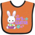 thumbnail image 3 of Inktastic My 1st Easter with Bunny and Easter Basket Girls Baby Bib, 3 of 4