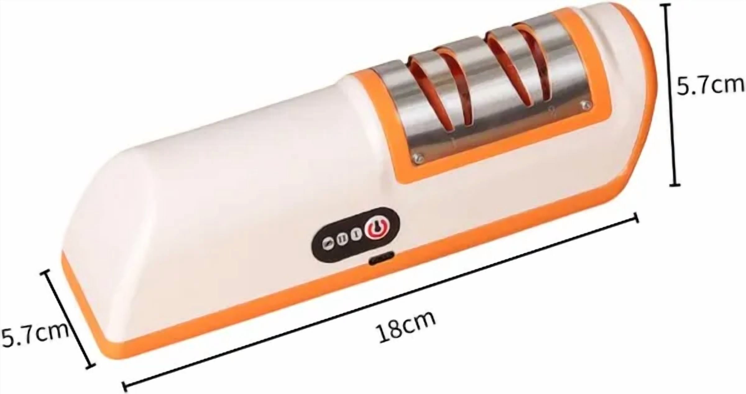 Rechargeable Electric knife sharpener, Professional 2-Stages Knife Sharpener, Fast and Precise Sharpening with Diamond Abrasive Wheels, Safe and Easy to Use for Knife grinding and polishing