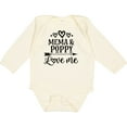 thumbnail image 3 of Inktastic Mema and Poppy Love Me Girls Long Sleeve Baby Bodysuit, 3 of 5