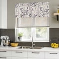 thumbnail image 5 of Purple Pink Botanical Valances for Windows, Decorative Rod Pocket Window Valance Curtains, Rustic Country Spring Floral Summer Leaf Short Curtain Drapes for Living Room, 2 Panels, 60" W x 18" L, 5 of 8