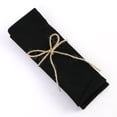 thumbnail image 1 of Nvzi Servilletas de algodón, 2 piezas, servilletas de tela suaves para la cena, 11,81" × 17", servilletas de mesa rústicas para decoración de mesas de bodas y fiestas, color negro, 1 of 5