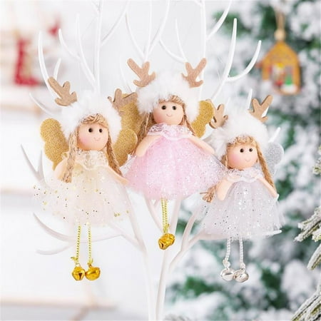 

Ornament pendant holiday pendant holiday ornament Lace Gauze Dress Princess Girl Pendant Cute Plush Angel Doll Home Decoration