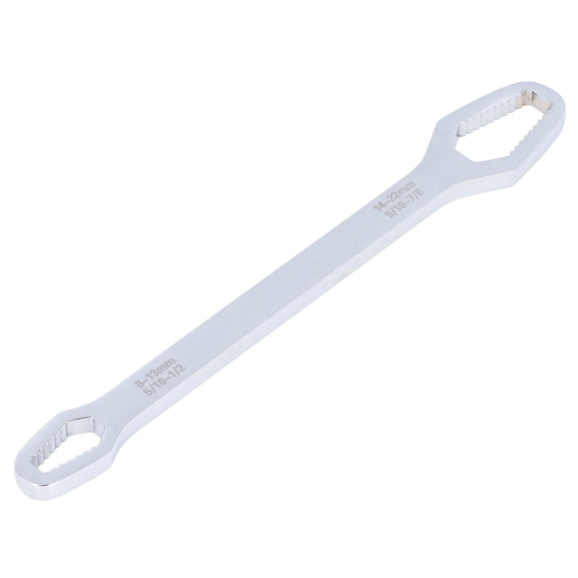 Wrench Tool, Universal Wrench Vanadium Steel Wide Application 60HRC Hardness For Maintenance Silver