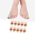 thumbnail image 3 of 10pcs Toe Cushion Tube, Comfortable Soft Fiber Gel Toe Protectors Toe Separator Socks for Overlapping Toes Bunions, 3 of 4