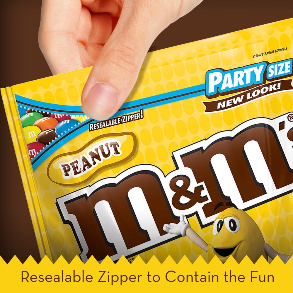  M&M'S Peanut Chocolate Candy Party Size Bag 42 Ounce (Pack of  2) : Grocery & Gourmet Food