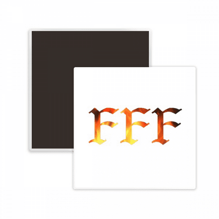 

Flame Pattern Square Ceracs Fridge Magnet Keepsake Memento