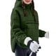 thumbnail image 3 of Chaqueta Acolchada Oversize para Mujer, Estilo Dolman, con Capucha, Larga, Cálida y Estilo Top Verde S, 3 of 7