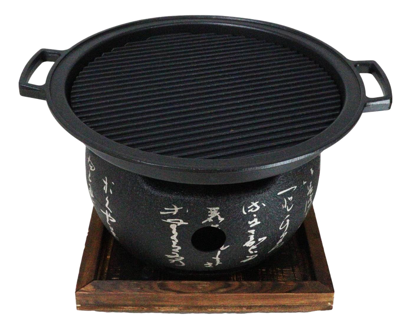 Japanese Cuisine Portable Konro Charcoal Grill BBQ Stove With Comal And Trivet