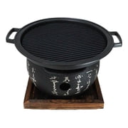 Japanese Cuisine Portable Konro Charcoal Grill BBQ Stove With Comal And Trivet