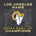 thumbnail image 5 of Men's Fanatics Charcoal Los Angeles Rams Super Bowl LVI Champions Big & Tall Signature Route T-Shirt, 5 of 5
