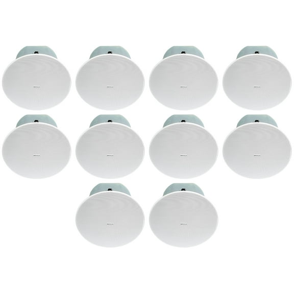 (10) Rockville CC8-SUB 8" Commercial 70V Ceiling Subwoofers   Rough-In Kits