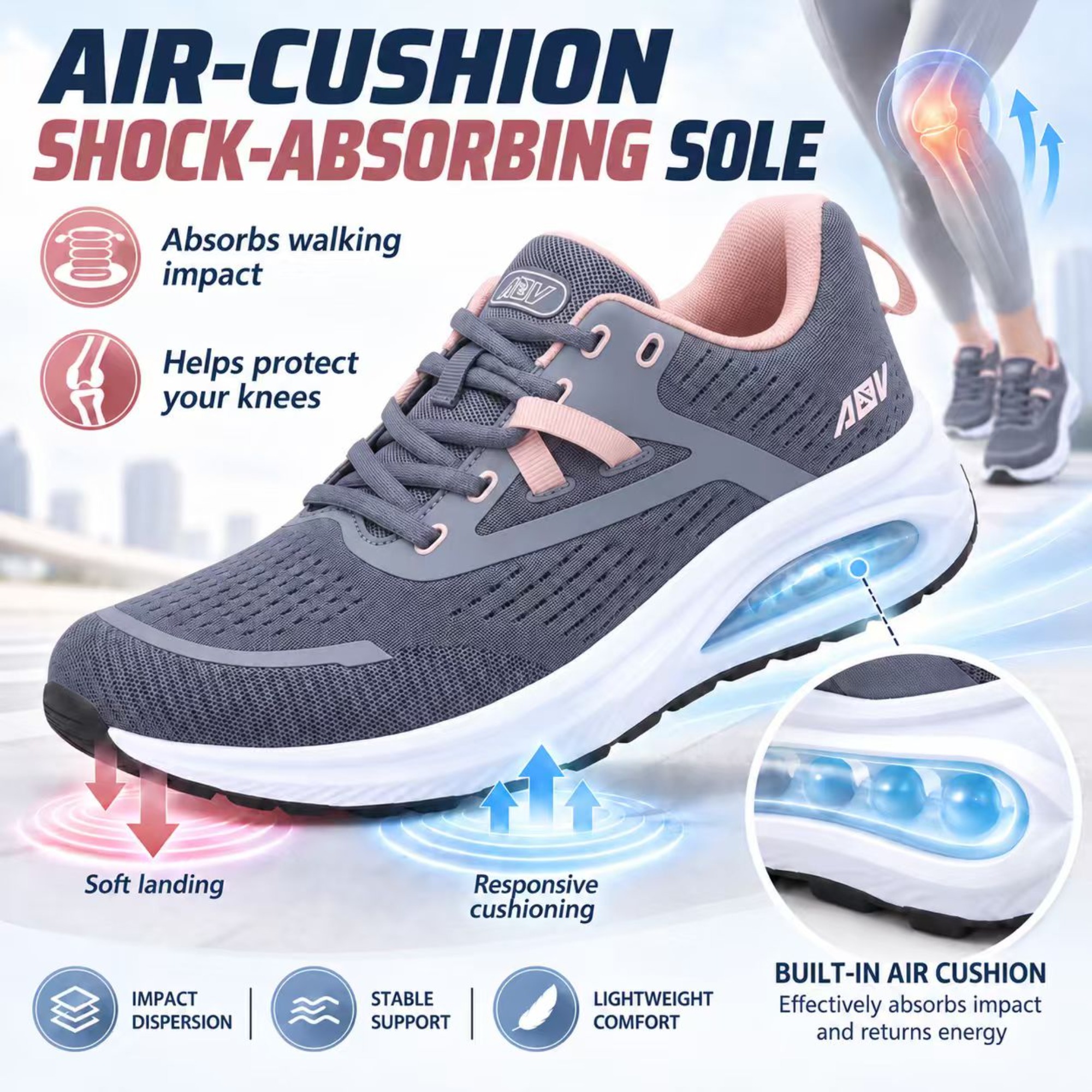 FefiYo Women's Orthotic Walking Shoes, Wide Toe Box photo 7