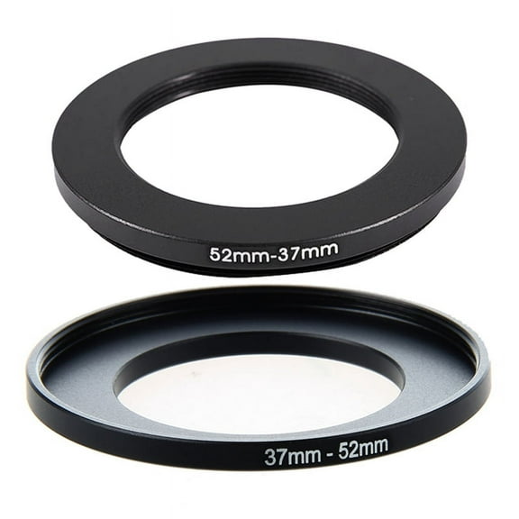 52mm-37mm 52mm to 37mm Black Ring Adapter for Camera & Camera Lens Filter Step Up Ring 37mm to 52mm Adapter Black