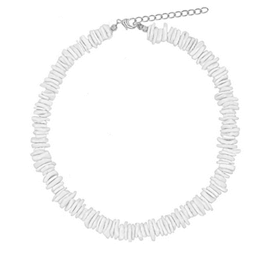Designice Necklaces for Women with Shells,Elegant Shell Necklace,Hawaiian Natural Shell Choker Necklace,13.78"