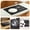 Black, variant on Gaderth 3pcs Silicone Dish Drying Mat Set, Non-Slip Silicone Mat Easy Clean Drying Mat, Kitchen Draining Pad, Heat Resistant, Fast Drying Mat for Dishes, Utensils, Countertop Protection