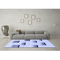 thumbnail image 3 of Ahgly Company Machine Washable Indoor Rectangle Solid Blue Modern Area Rugs, 2' x 5', 3 of 4