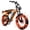 Orange, variant on ESKUTE V300 Electric Dirt Bike for Adults & Teens, 48V 41.6Ah Removable Battery, 30+MPH 1500W Motor, NFC Unlock, 20" x 4.0" Fat Tires, 7-Speed Black, UL2849
