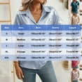 thumbnail image 3 of Kaemgyyd Work Tops for Women Sequins Glitter Button down Shirt Casual Short Sleeve Summer Tops Loose Fit Office Tunic Blouse, 3 of 7