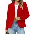 thumbnail image 3 of Womens Casual Blazers Long Sleeve Lapel Button Slim Work Office Blazer Jacket, 3 of 7