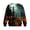 04#Navy, variant on Men's Halloween Sweatshirt Haunted House Pullover Long Sleeve Scary Ghost Pumpkin Shirt Casual Spooky Graphic Top Ginger 2XL