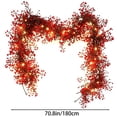 thumbnail image 3 of geerera Lighted Fall Leaf Garland with LED Lights, Artificial Hanging Vine Decor for Door Frame & Porch, Autumn Harvest Holiday Garland for Mantel & Window, 71", 3 of 9