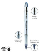 uniball Vision Elite BLX Rollerball Pens, Bold Point (0.8mm), Blue-Black Ink, 12 Count