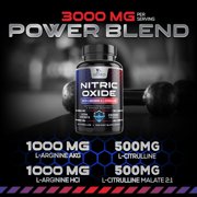 Nitric Oxide Booster Extra Strength - 3X Strength L-Arginine & Citrulline Supplement - Best Nitric Oxide Supplements for Men - Supports Muscle, Heart Health, Energy - Bottled in USA - 60 Capsules