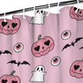 thumbnail image 3 of Cute Halloween Pattern Shower Curtain 36"x72" ,Bathroom Decorative Shower Curtains Set with 12 Hooks,Modern Waterproof Washable Shower Curtain, 3 of 6