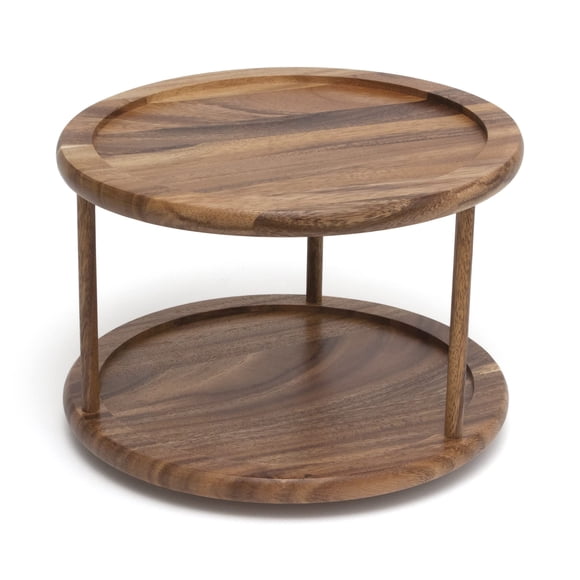 Torno para Cocina Lipper International 1302 de Madera de Acacia de 2 Niveles