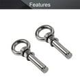 thumbnail image 3 of Expansion Lifting Eyebolt M12x80mm Eye Ring Bolt 4.72" Length 304 Stainless Steel Expansion Bolts with Nuts Eye Hooks Anchor Fastener for Concrete Wall Masonry Ceiling Silver 2Pcs, 3 of 5