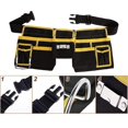thumbnail image 3 of Cinturón de herramientas Cinturón de herramientas con 11 bolsillos, bolsa de herramientas, tela Oxford impermeable, con correas ajustables, para electricistas, carpinteros, constructores 52 cm, 3 of 4