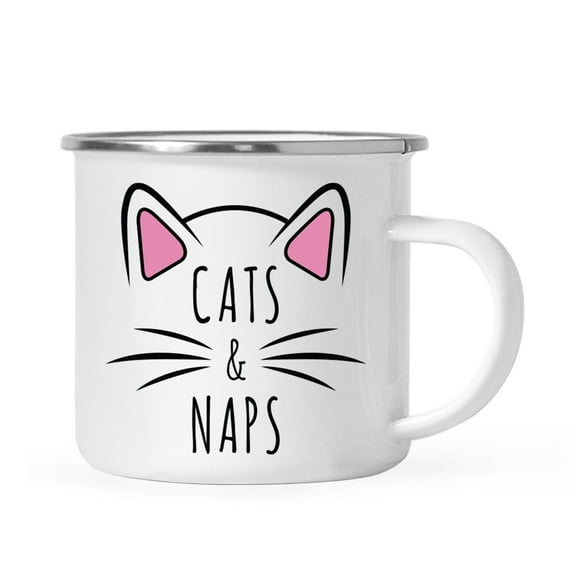 Koyal Wholesale Funny Cat Lover Campfire Coffee Mug, Cats & Naps