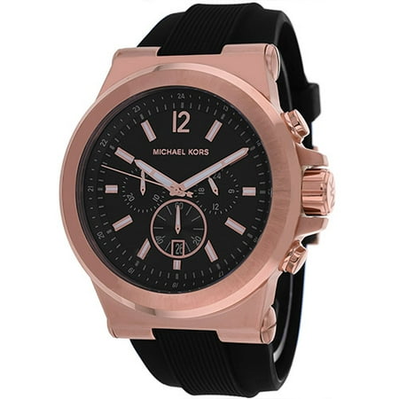 - Men's Dylan Chronograph Black Dial Watch mk8445