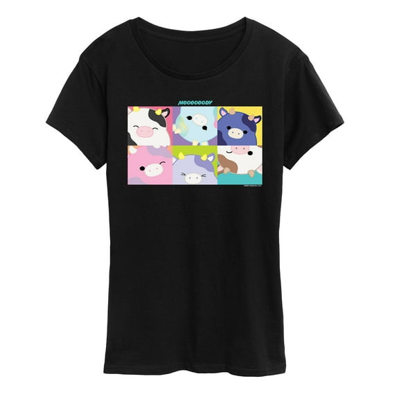Squishmallows - Mooody Cow Grid - Women's Short Sleeve Graphic T-Shirt
