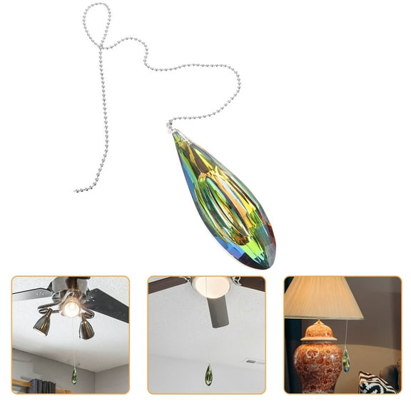 BESTYASH 1Pack Fan Switch Pull Chain for Light Fixture Crystal Home Decor