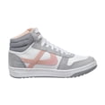 thumbnail image 2 of Tenis Tipo Bota Panam Mujer Moda Casual Urbano Tipo Piel Blanco Detalle Rosa 126D1Q blanco 24. Panam  126D1Q, 2 of 6