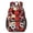 Black, variant on Football and Golfball Blue Pattern 17" School Backpacks for Teens,Waterproof Oxford Fabric,S-Shape Padded Straps for School,Travel,Hiking,Camping