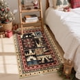 thumbnail image 4 of MJIAexp 2'x3' Christmas Area Rug Washable Entry Door Rug, Vintage Western Bear Deer Decor Indoor Carpet Rugs, Non Slip Soft Low Pile Area Carpet for Entryway Bedroom Festive Decor, 4 of 6