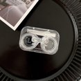 thumbnail image 2 of Caja de lentes de contacto compacta transparente de plástico duro, caja de almacenamiento de lentes, 2 of 5