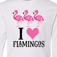 thumbnail image 4 of Inktastic I Love Flamingos Pink Bird Long Sleeve Youth T-Shirt, 4 of 5